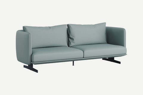 Apon Modern Metal Ayaklı Üçlü Kanepe 215cm