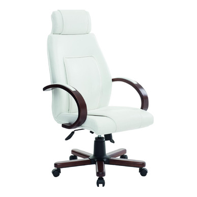 deren ahşap başlıklı yönetici koltuğu