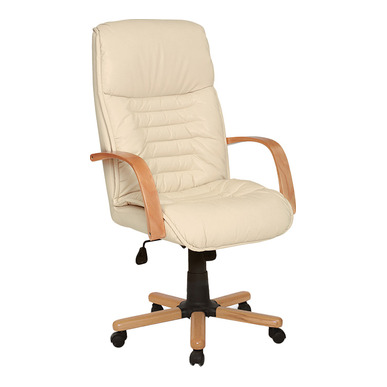 formella ahşap yıldız ayaklı yönetici koltuğu