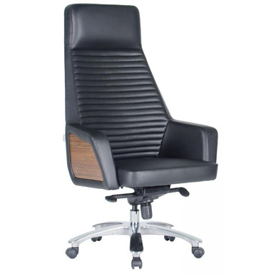 Ground Ahşap Alüminyum Ayak Senkron Mekanizma Yönetici Koltuğu - Yönetici Koltukları