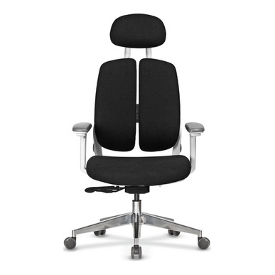 panemor alüminyum ayak beyaz gövdeli başlıklı yönetici koltuğu - küçük detay görsel 2