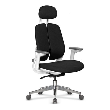 panemor alüminyum ayak beyaz gövdeli başlıklı yönetici koltuğu