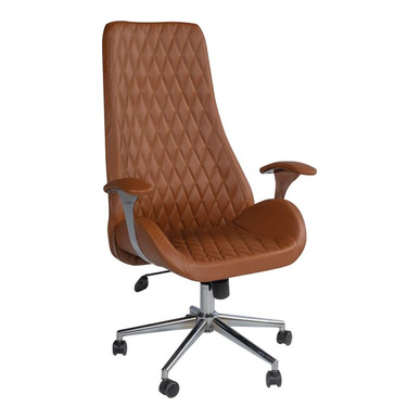 shank motif dikişli derili yönetici koltuğu