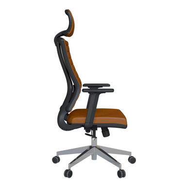 slant döşemeli alüminyum ayarlı kol yönetici koltuğu - küçük detay görsel 2