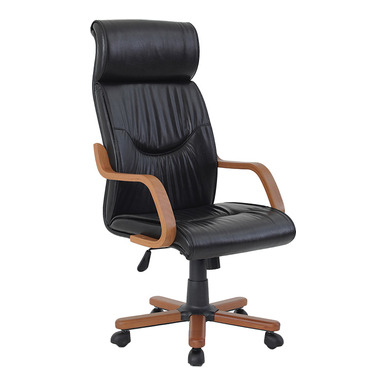 veyora ahşap yıldız ayaklı müdür koltuğu