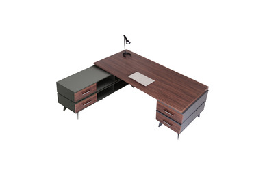 apia ahşap makam masası 200cm - küçük detay görsel 3