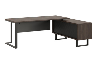 bondo etajerli yönetici masa 208cm - küçük detay görsel 2