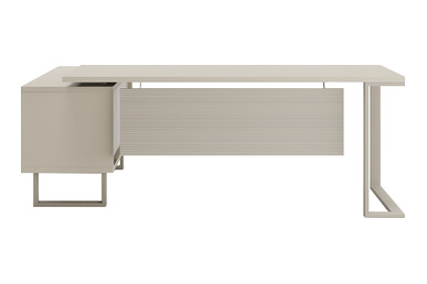 bondo etajerli yönetici masa 208cm - küçük detay görsel 3