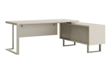 bondo etajerli yönetici masa 208cm - küçük detay görsel 4