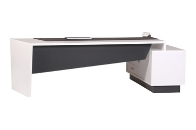 Brilhan Dekoratif Etajerli Yönetici Masası 220cm - Yönetici Masaları