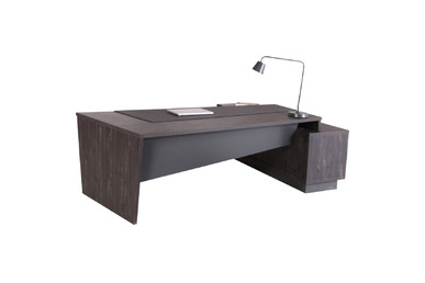 Brilhan Dekoratif Etajerli Yönetici Masası 240cm - küçük detay görsel 2 - Yönetici Masaları