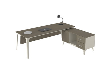 Caliber Etajerli Masa 200cm - küçük detay görsel 2 - Yönetici Masaları