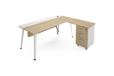 Centra Ek Sol Etajerli Personel Masası 140cm