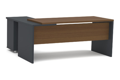 Coffer Etajerli Masa 160cm - Yönetici Masaları