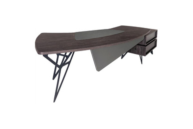 Coral Sol Etajerli Makam Masası 265Cm - Yönetici Masaları