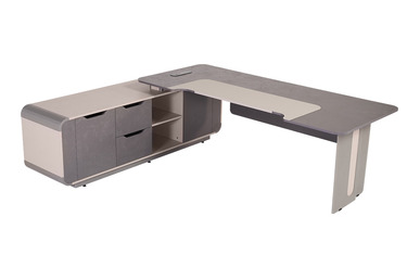 Crystal Etajerli Yönetici Masası - küçük detay görsel 2 - Yönetici Masaları