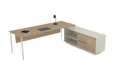 Eflorant Etajerli Yönetici Masası 180cm - küçük detay görsel 2 - Yönetici Masaları