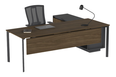 eflorant etajerli yönetici masası 200cm