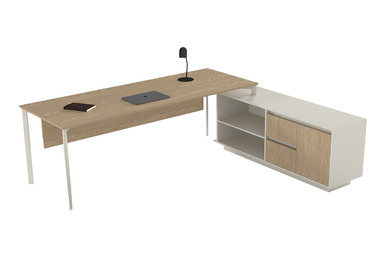 Eflorant Sol Etajerli 180cm Yönetici Masası - küçük detay görsel 2 - Yönetici Masaları