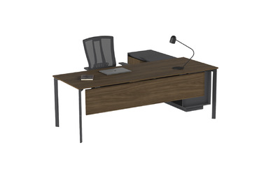 Eflorant Sol Etajerli 220 Cm Yönetici Masası - Yönetici Masaları