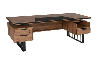 Fante Şık Metal Detaylı Yönetici Masası - küçük detay görsel 2 - Yönetici Masaları