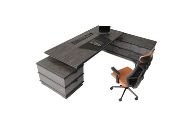 Geladenil Dekoratif Etajerli Yönetici Masası - küçük detay görsel 2 - Yönetici Masaları