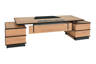 Geladezen Dekoratif Etajerli Makam Masası - Yönetici Masaları