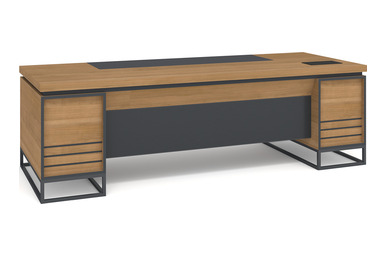 ghalia dekoratif metal ayaklı yönetici masası