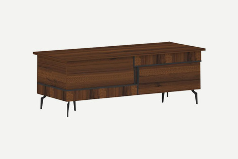 Hermos Siyah Boyalı Tasarım Ayaklı Yönetici Masası 220cm