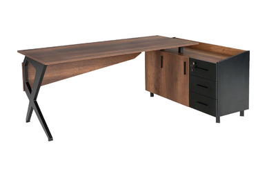 Justo Modern Ayak Yönetici Masası 205Cm - küçük detay görsel 2 - Yönetici Masaları