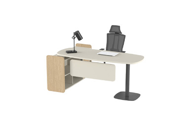 Karmil Plus Sağ Etajerli Yönetici Masası 200cm - Yönetici Masaları