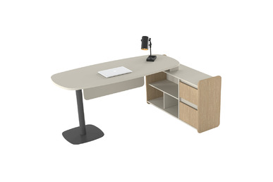 Karmil Plus Sağ Etajerli Yönetici Masası 200cm - küçük detay görsel 2 - Yönetici Masaları