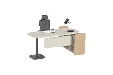 Karmil Plus Sol Etajerli Yönetici Masası 160cm - Yönetici Masaları