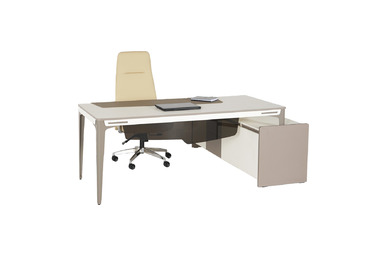 lestonplus etajerli ahşap yönetici masası 230cm