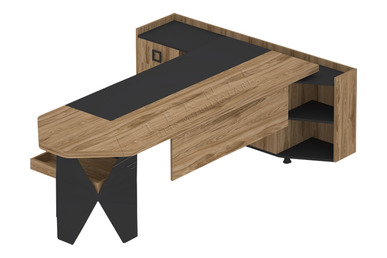 Livorno Metal Ayaklı Sümenli Yönetici Masası - Yönetici Masaları