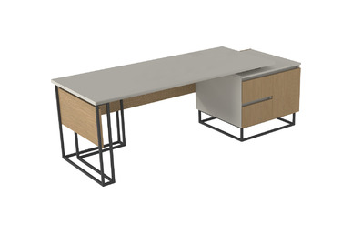 Meridian Yönetici Masası 220cm - küçük detay görsel 2 - Yönetici Masaları
