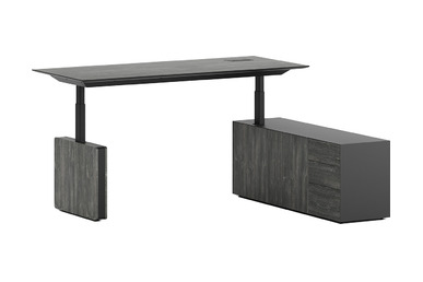 Panokato Etajerli Yönetici Masası 200cm - küçük detay görsel 2 - Yönetici Masaları