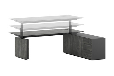 Panokato Etajerli Yönetici Masası 200cm - küçük detay görsel 3 - Yönetici Masaları