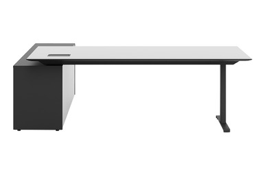 Panokato Yükseklik Ayarlı Etajerli Yönetici Masası 200cm - küçük detay görsel 4 - Yönetici Masaları