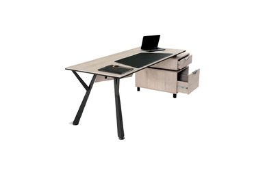 Pasin Kısa Etajerli Yönetici Masası 225cm - küçük detay görsel 3 - Yönetici Masaları