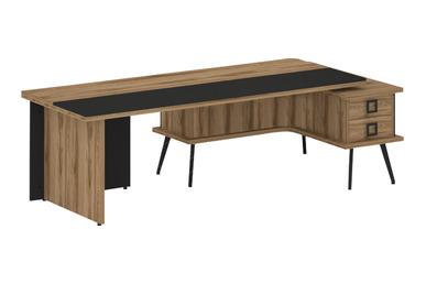 Podium Özel Tasarım Makam Masası  250cm - küçük detay görsel 2 - Yönetici Masaları