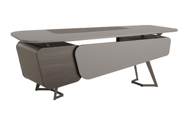 rubble metal ayaklı modern yönetici masası