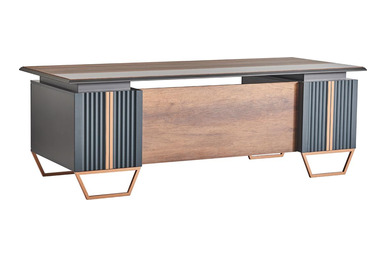 strom metalik renkli ayaklı yönetici masası