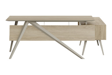 thima metal tasarım yönetici masası 225cm - küçük detay görsel 2