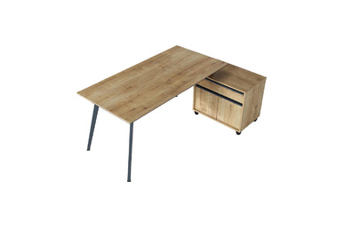 Vega Üç Ayaklı Metal Ayaklı Çalışma Masası 180cm - küçük detay görsel 2 - Yönetici Masaları