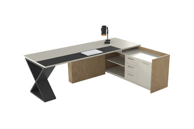 venom plus etajerli yönetici masası 240cm - küçük detay görsel 2