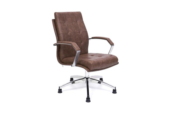 Armrest Alüminyum Kol Krom Yıldız Ayak Misafir Koltuğu - Yönetici Misafir Koltukları