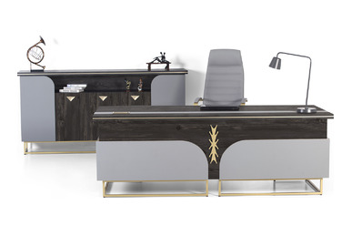 Author Metal Ayaklı Makam Takımı 220cm - Yönetici Takımları