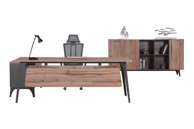 Caliberplus Sağ Etajerli Yönetici Takımı 220cm - küçük detay görsel 2 - Yönetici Takımları