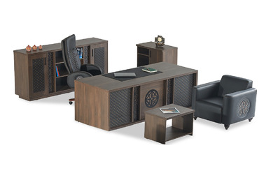 elevon motifli yönetici odası takımı